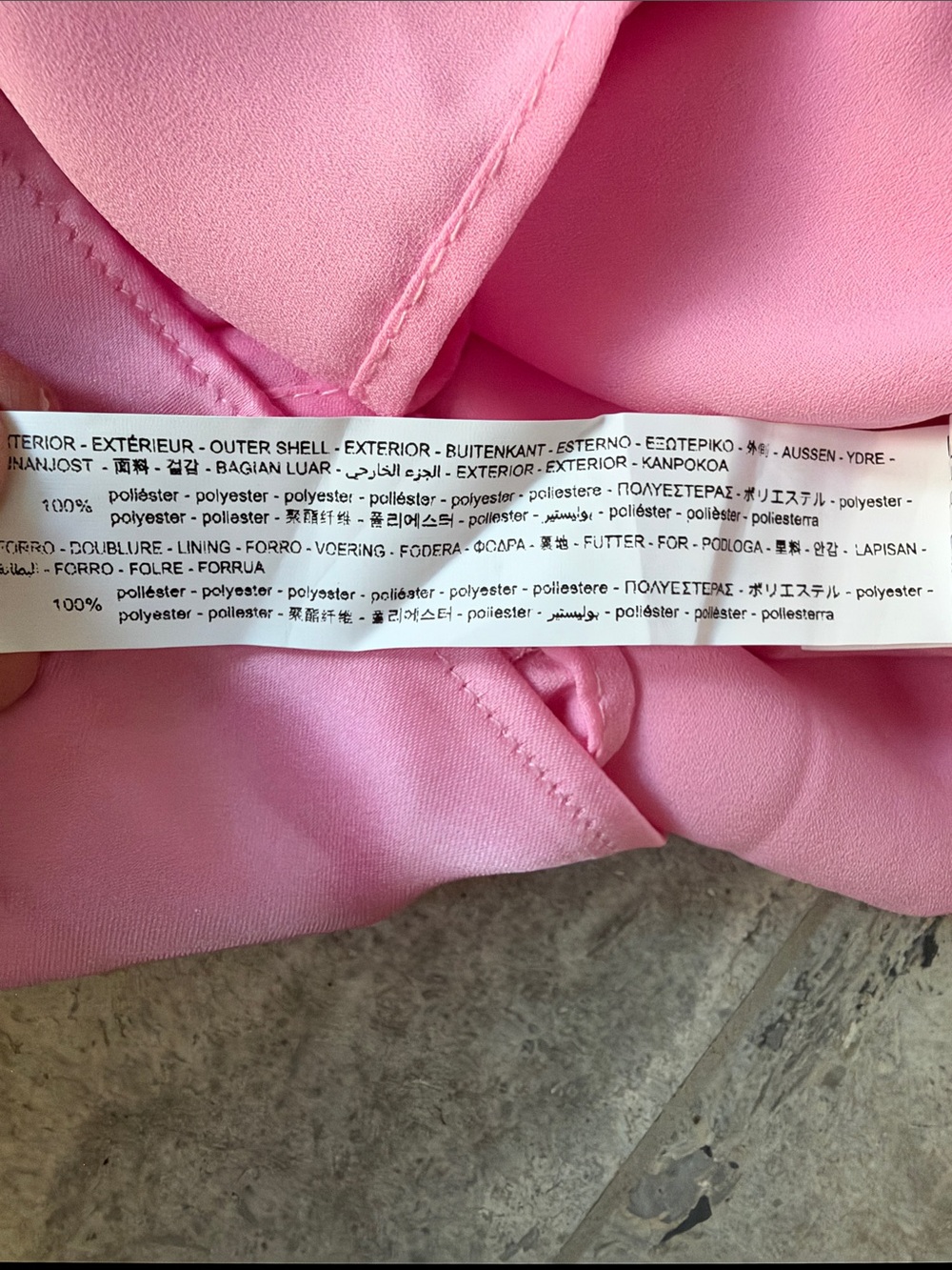 Zara Pink Satin Wrap Long Sleeve Dress - Picture 8 of 9